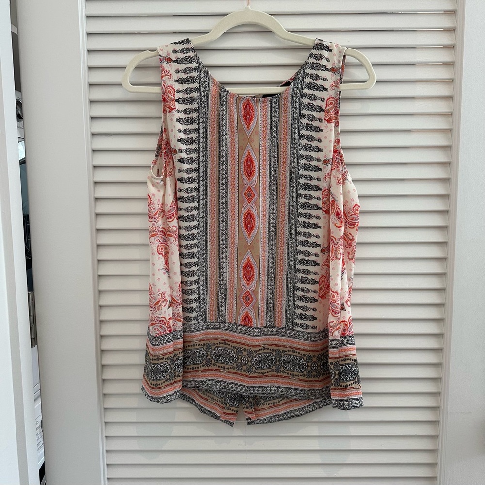 Cynthia Rowley Graphic Sleeveless Blouse